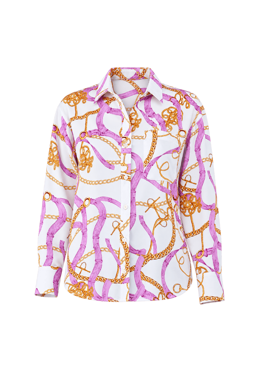 Engage Gold Chain Print Shirt