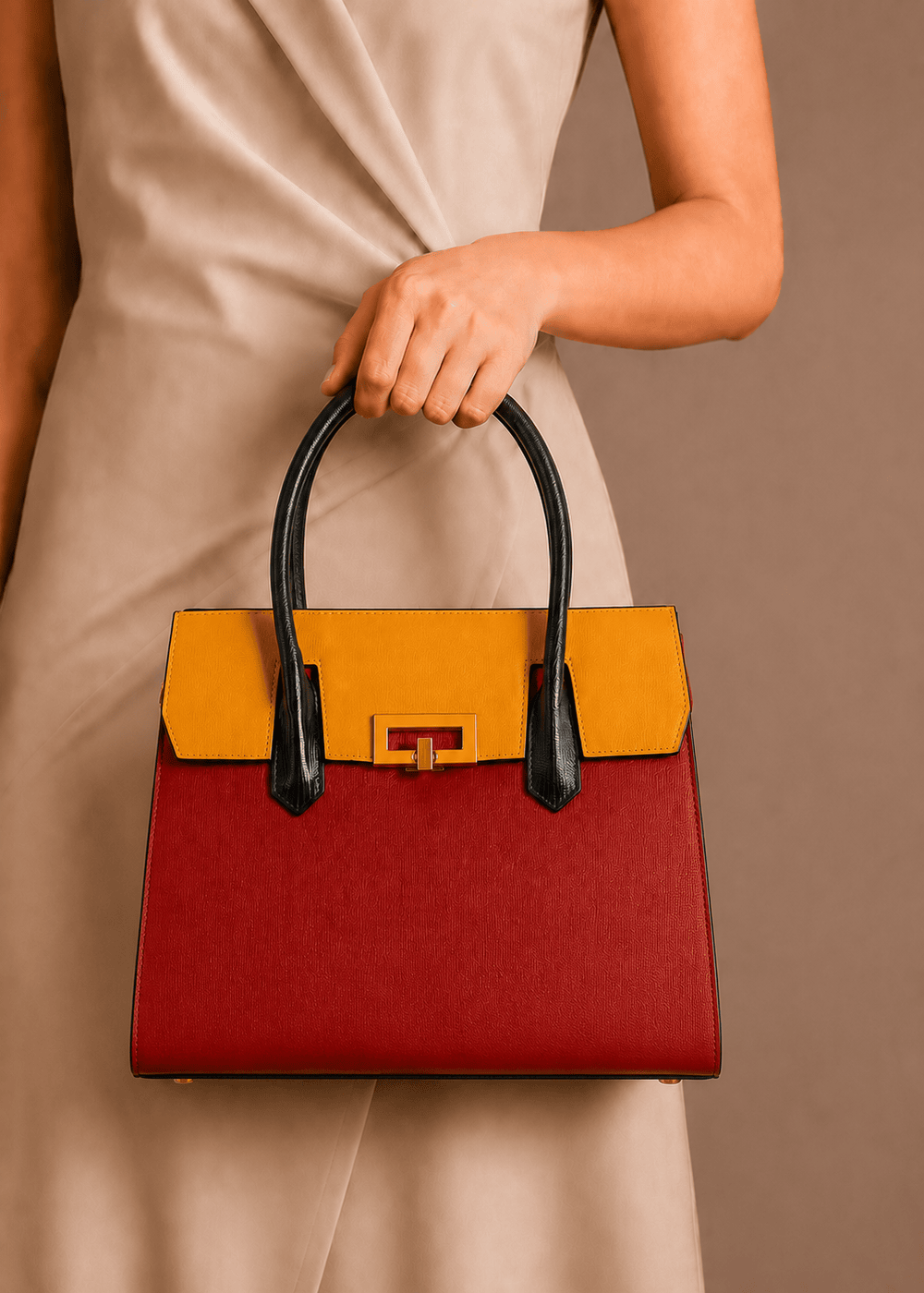 Imported Leather Hand Bag