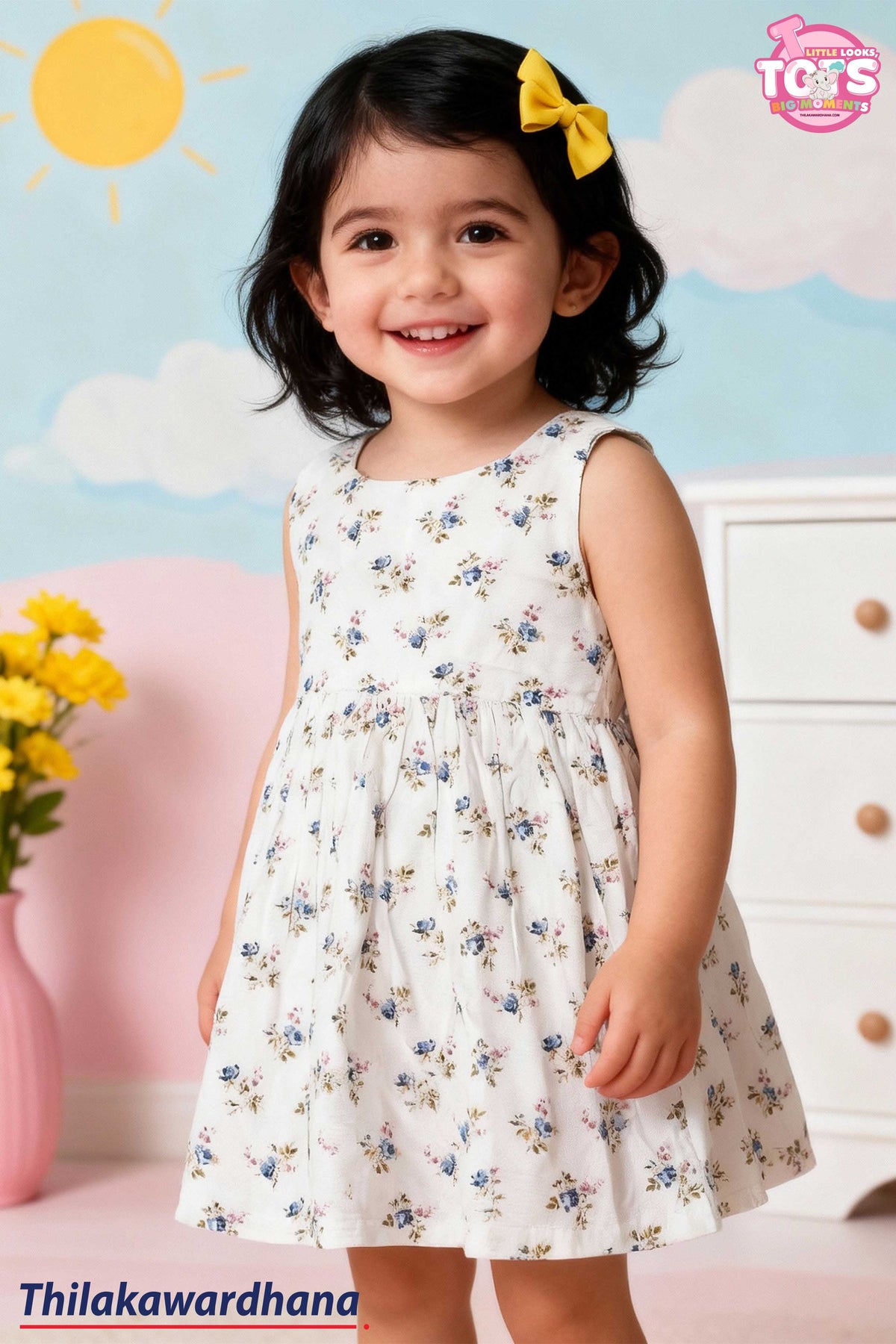 T Tots Peek-A Back Bow Dress