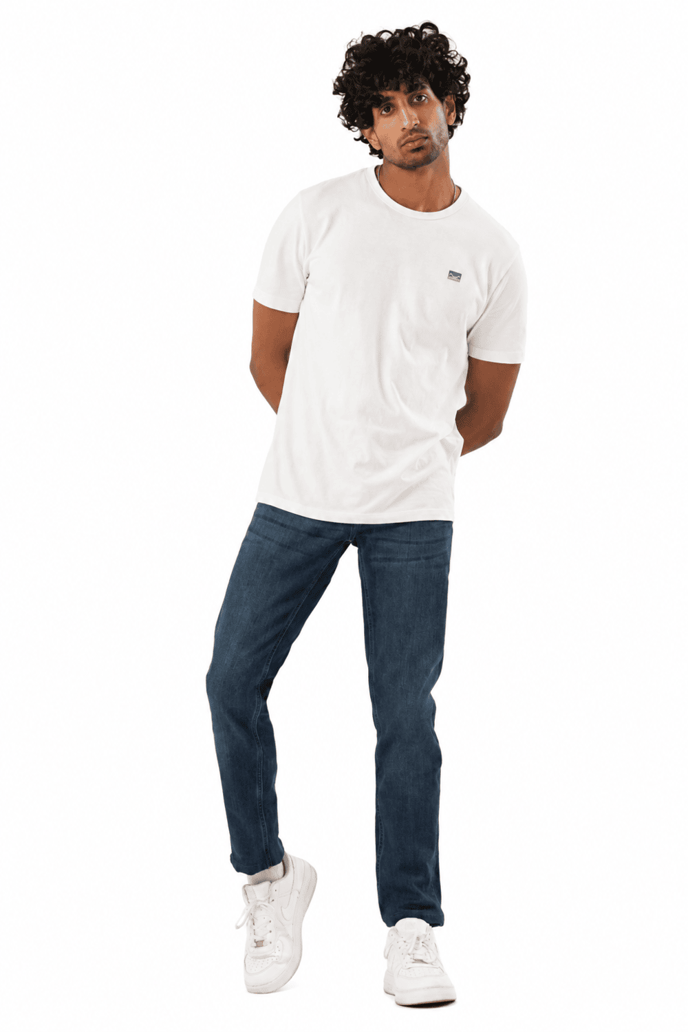 Moose Men’s Slim Fit Jeans – Mid Indigo