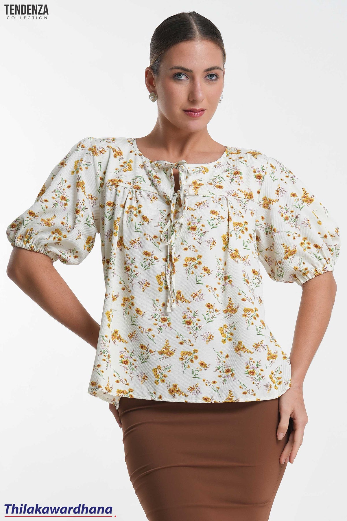Tendenza Floral Printed Oversized Top