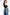 TESSA Side Split Crop Jean - Ice Blue