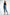 TESSA Side Split Crop Jean - Ice Blue