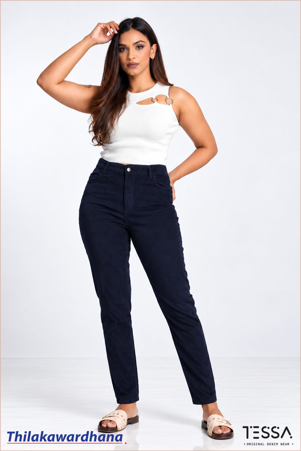 TESSA – NOVA Slim Fit Corduroy Pant